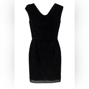 Laundry by Shelli Segal NWT black cowl neck dress, size 0